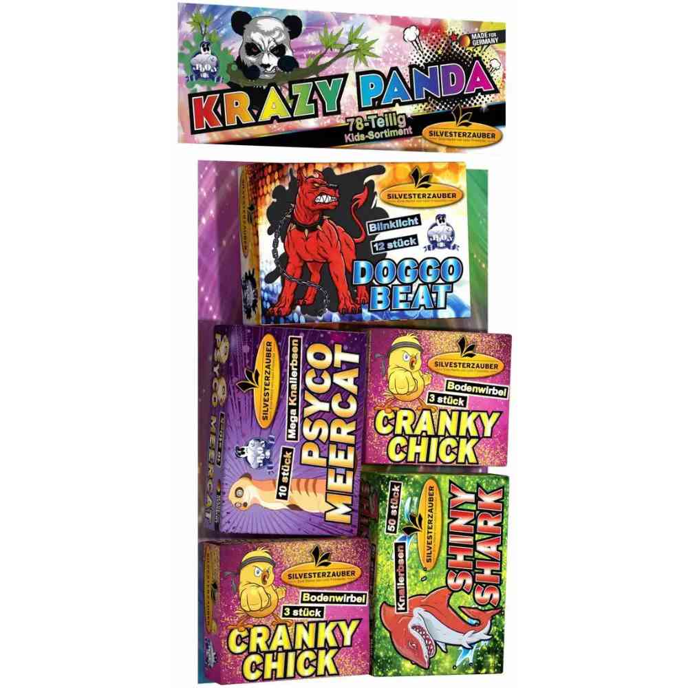 LESLI Jugendsortiment Krazy Panda Kat. F1 78 Teile