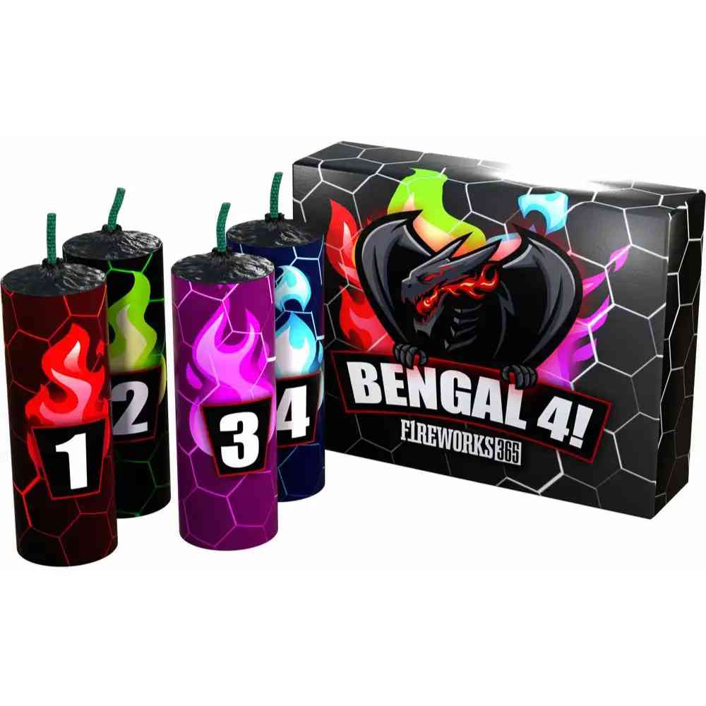 LESLI Bengalfeuer 4 Stück Kat.F1