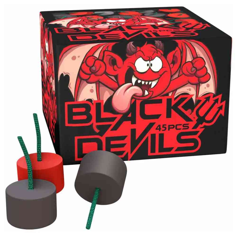 LESLI Crackling Kugeln Black Devils Kat. F1 45 Stück