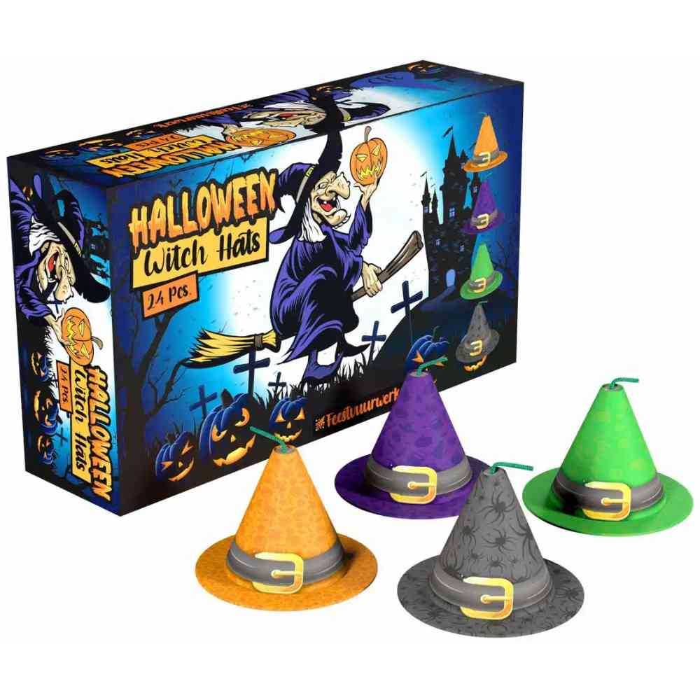 LESLI Fontänen Hexenhut Kat. F1 24 Stück sortiert