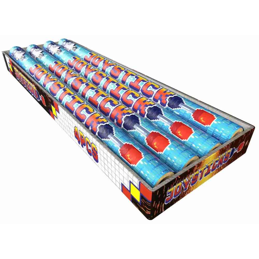 LESLI Gold Silberregen Joysticks Kat. F1 4 Stück