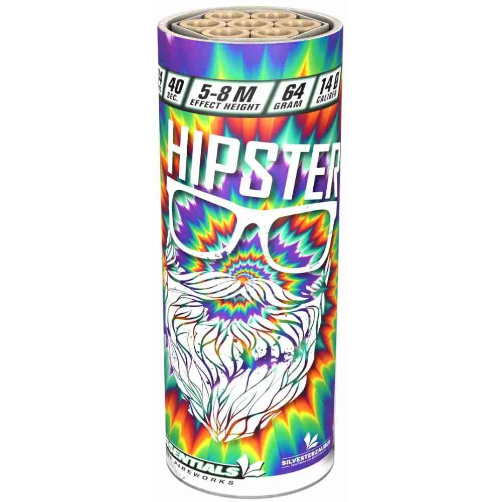 LESLI Feuerwerk Hipster Kerzen Batterie Kat. F2 34 Schuss