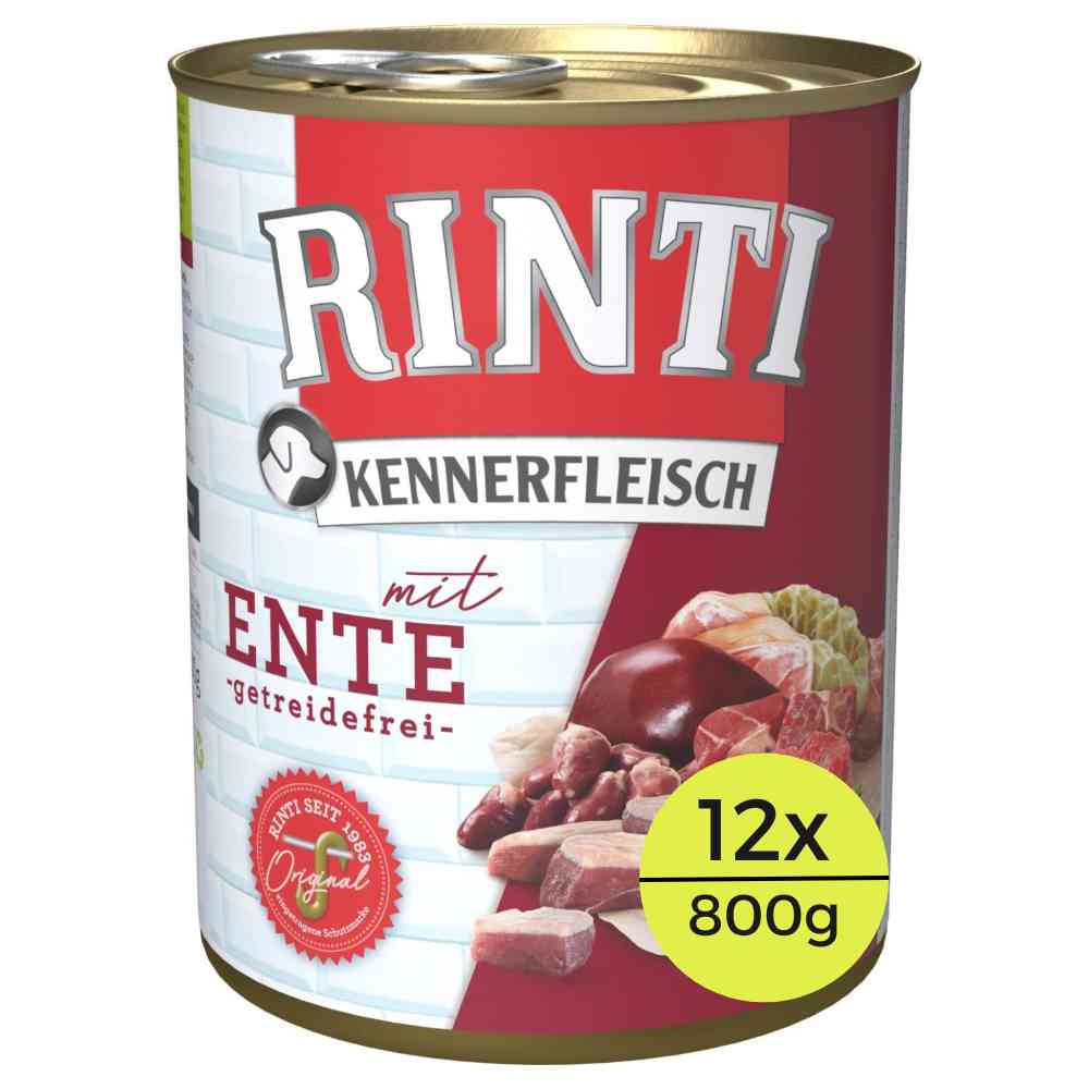 Rinti Kennerfleisch Ente 12 x 800 g Dose
