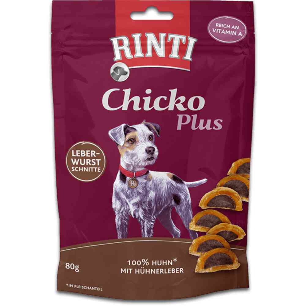Rinti Chicko Plus Leberwurstschnitte 80g