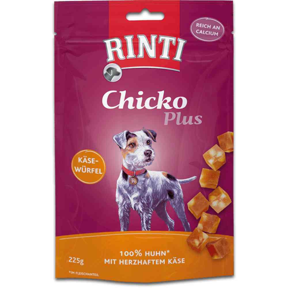 Rinti Chicko+ Käsewürfel Huhn 225g