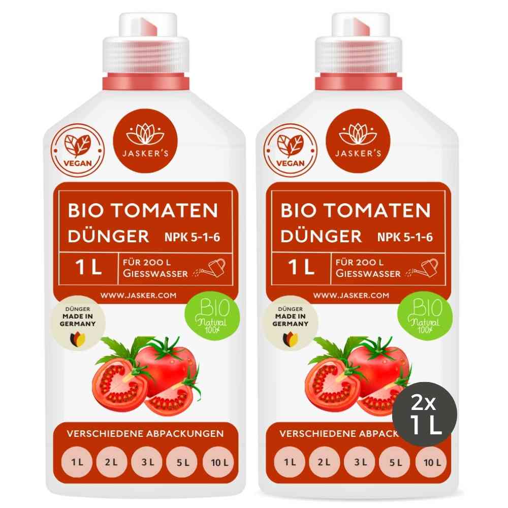 Tomatendünger Bio flüssig 2 Liter (2x1L) - Flüssigdünger für Tomaten