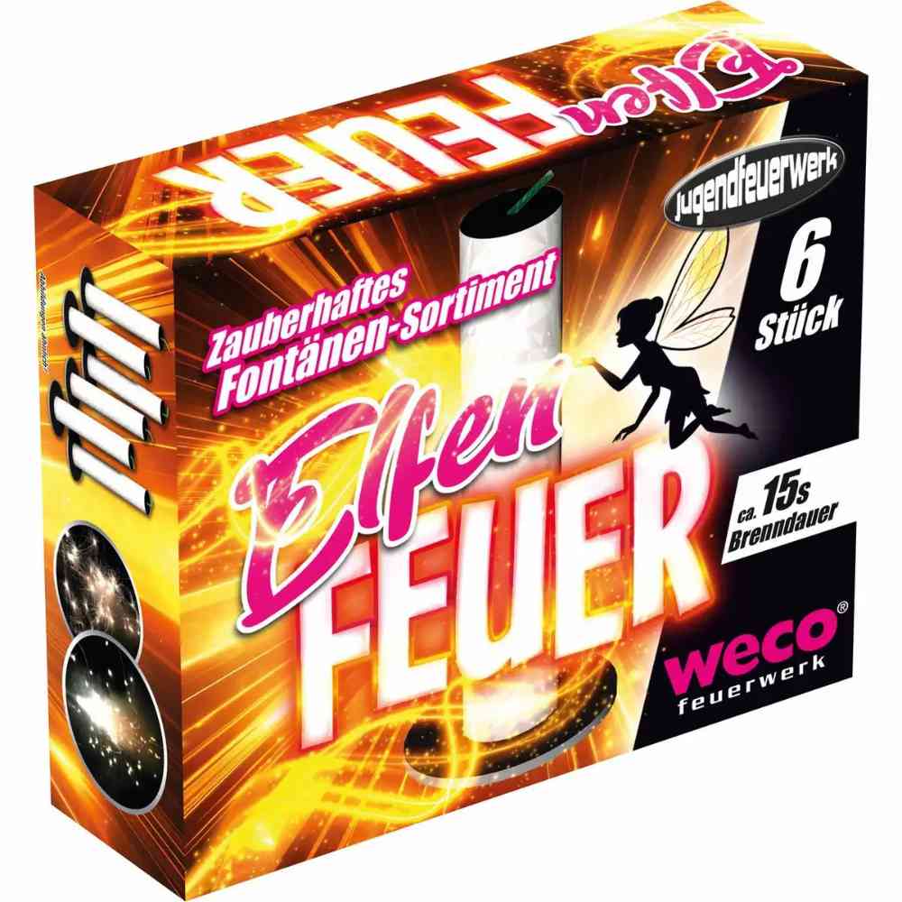 weco Fontänen Elfenfeuer Kat. F1 6 Stück