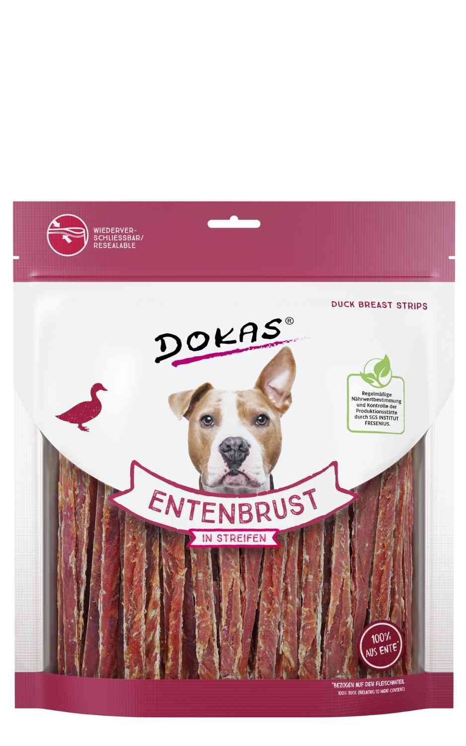 Dokas Dog Entenbrust in Streifen