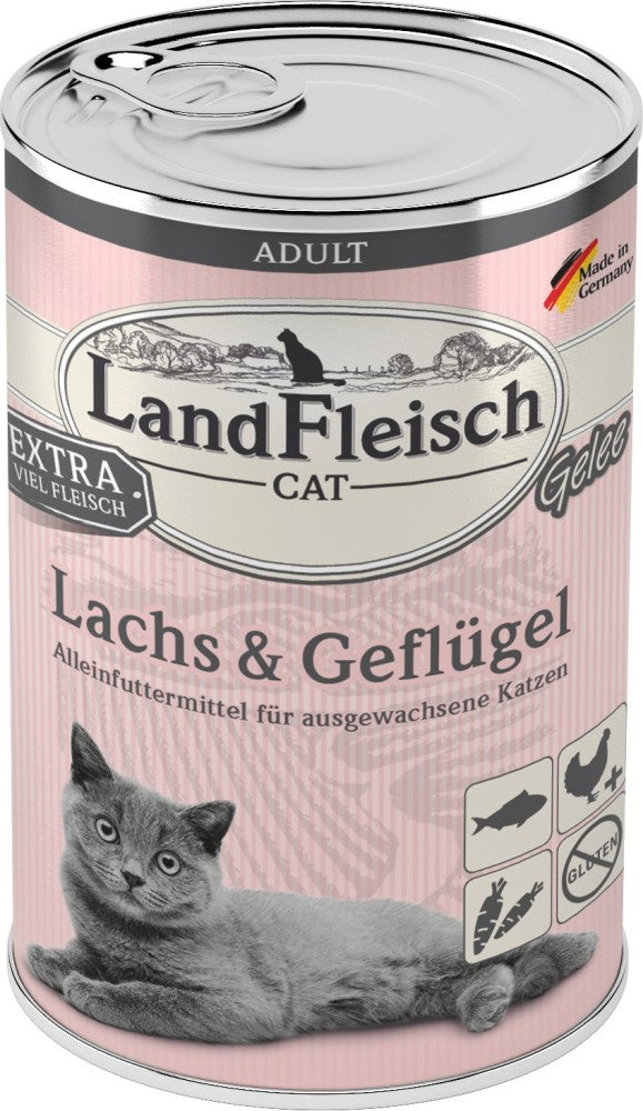 LandFleisch Cat Lachs Geflügel Futter