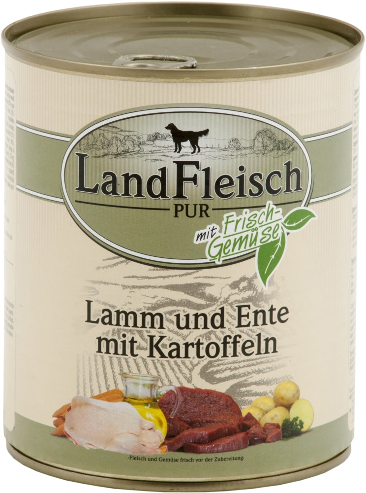 Landfleisch Lamm + Ente + Kartoffel