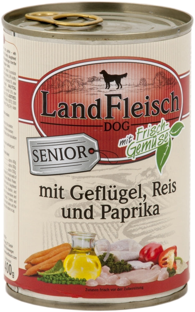 LandFleisch Dog Senior Geflügel