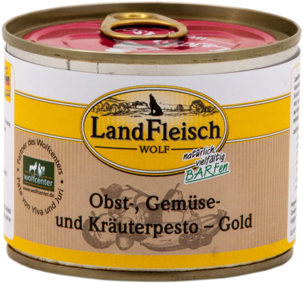 LandFleisch Wolf Pesto gold BARFen