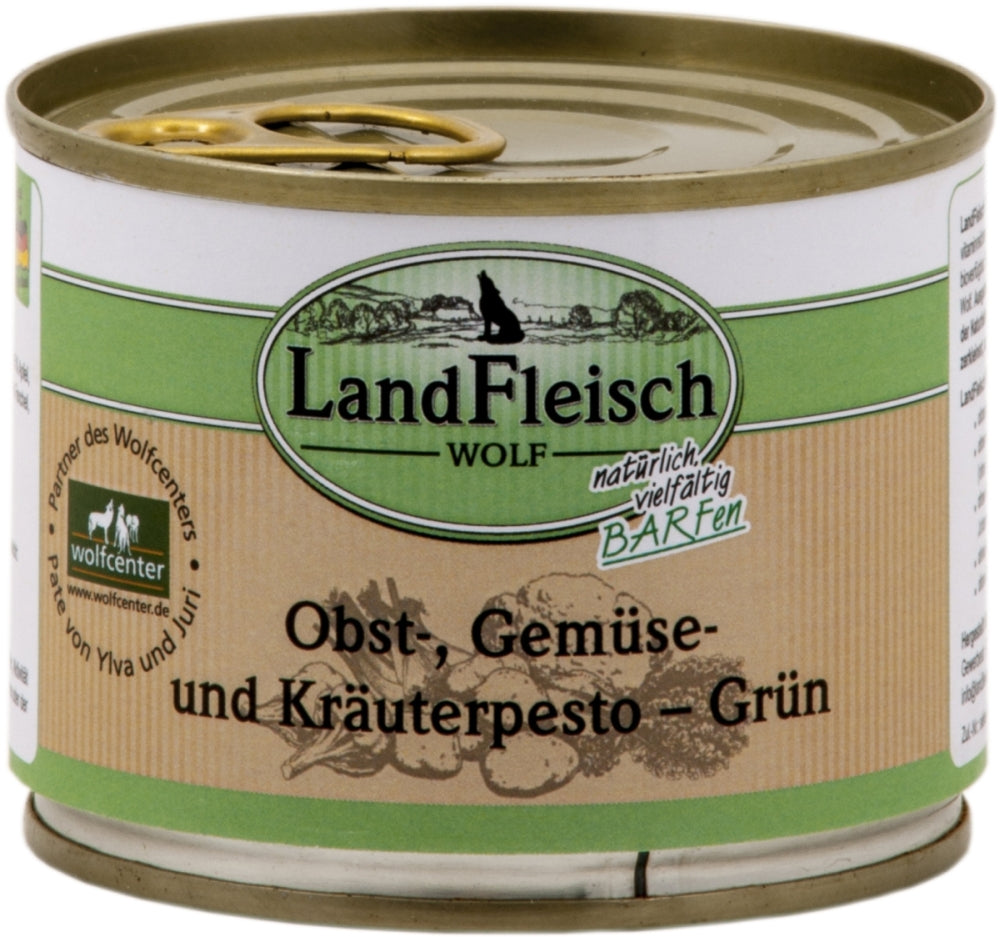 LandFleisch Wolf Pesto grün BARFen