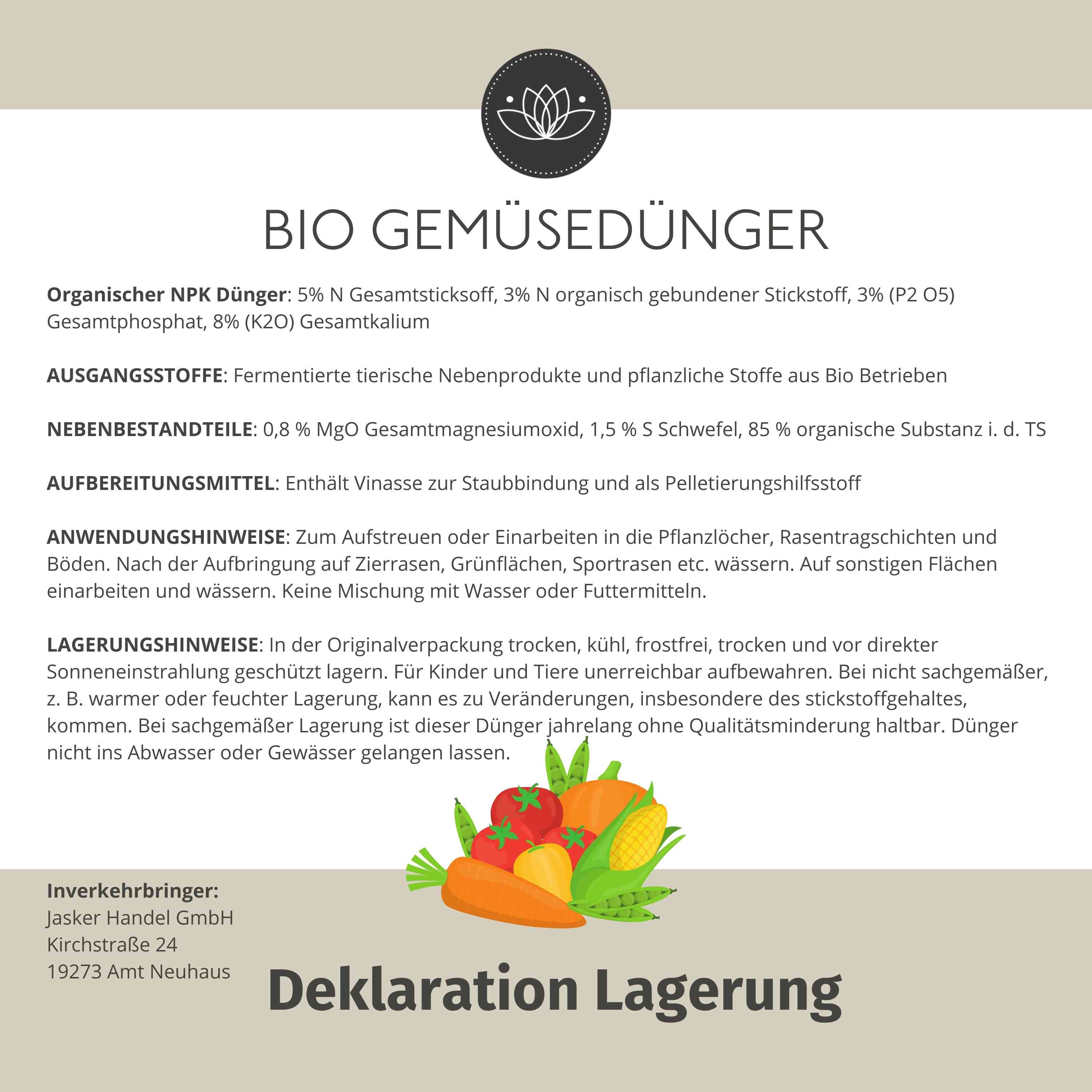 Gemüsedünger Bio Langzeit