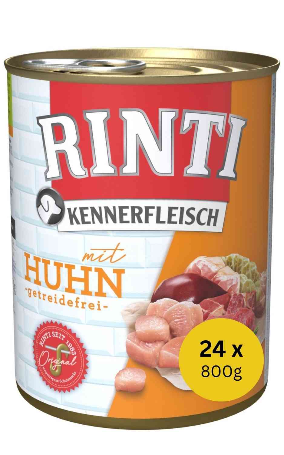 Rinti Kennerfleisch Huhn 24 x 800 g Dose