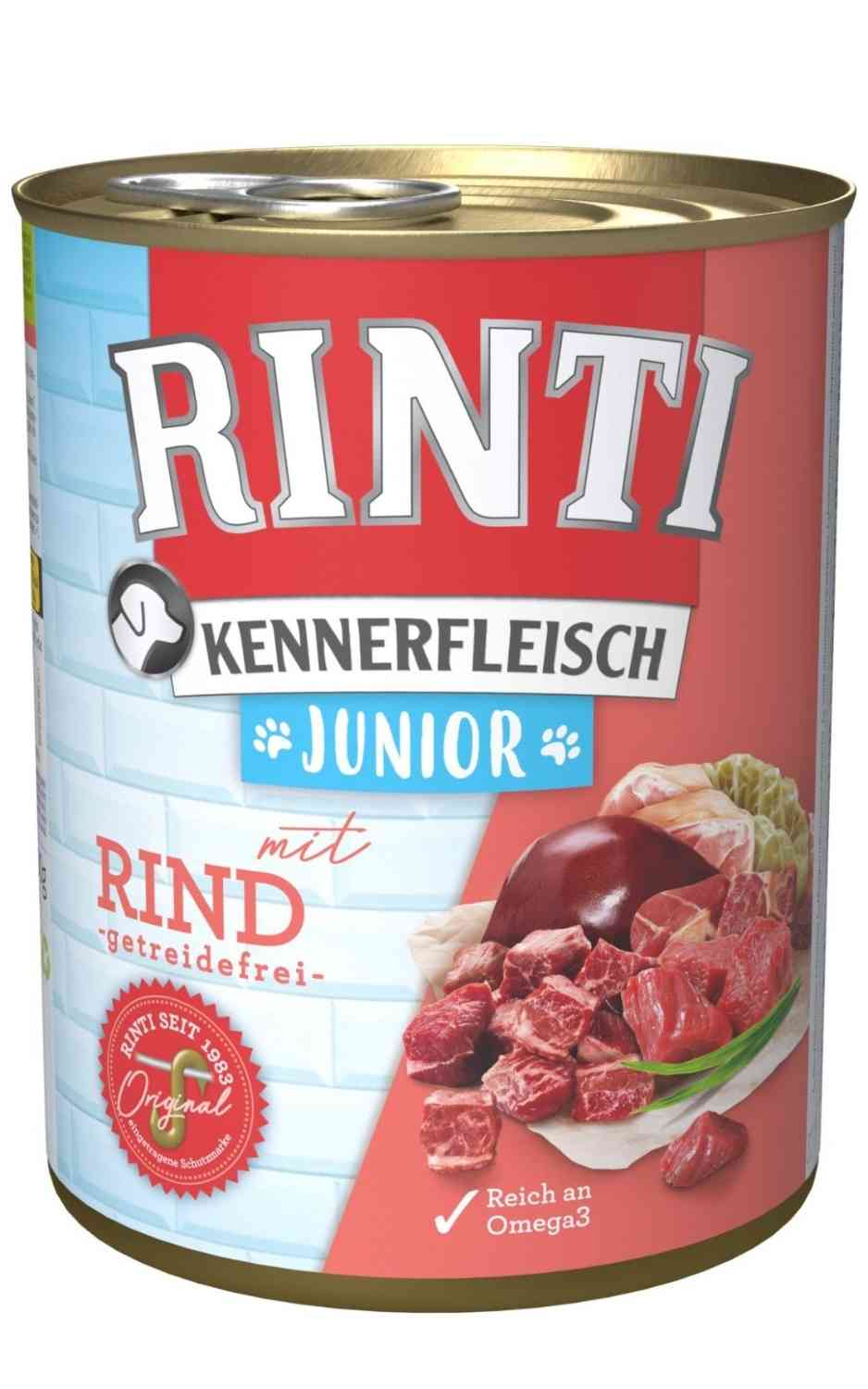 Rinti Kennerfleisch Junior Rind 400 g Dose