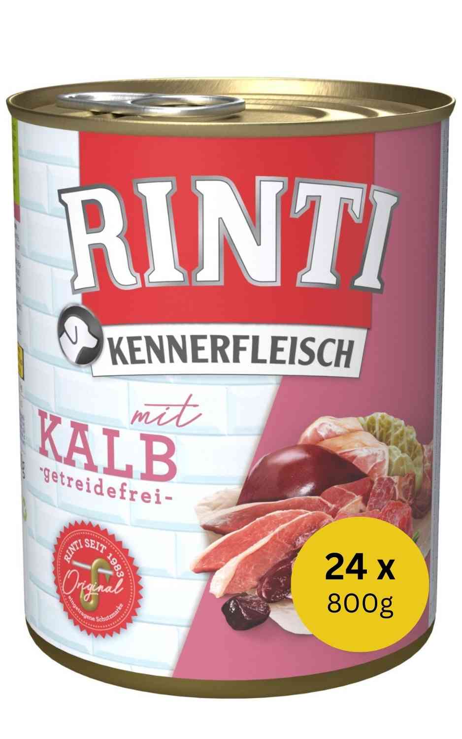 Rinti Kennerfleisch Rind 24 x 800 g Dose