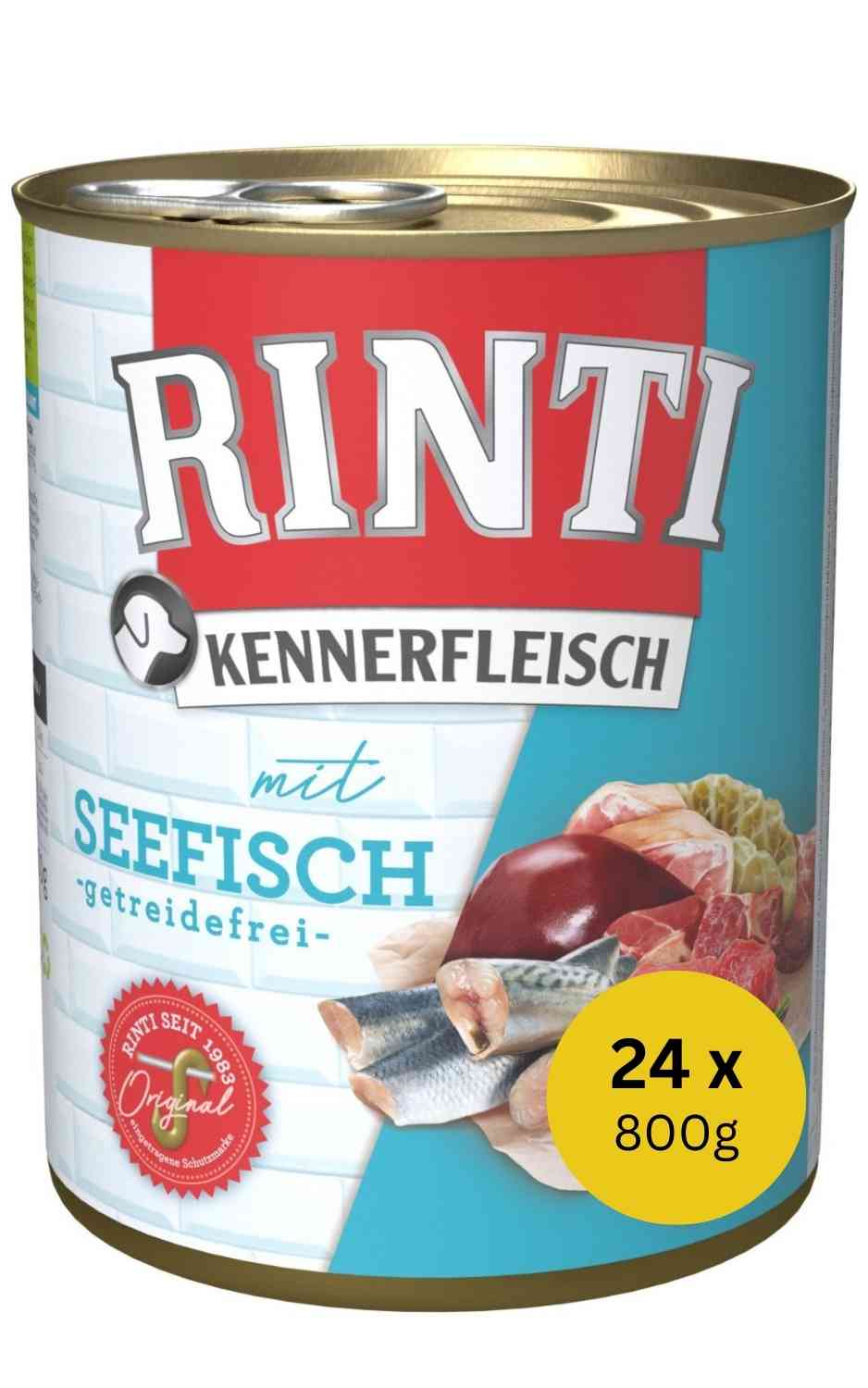Rinti Kennerfleisch Seefisch 24 x 800 g Dose