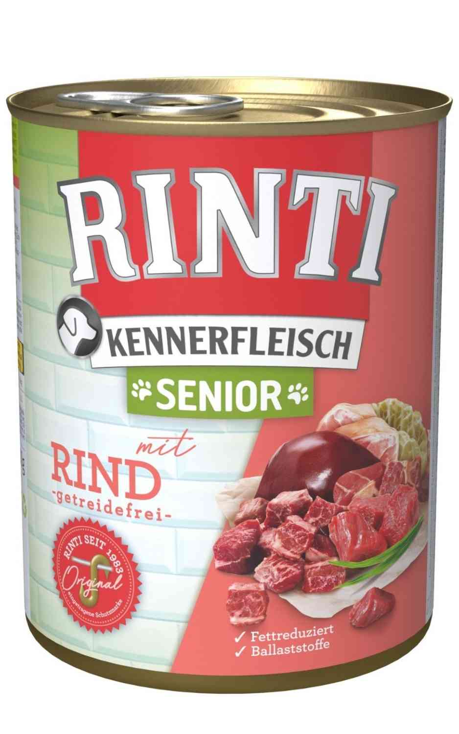 Rinti Kennerfleisch Senior Rind 400 g Dose