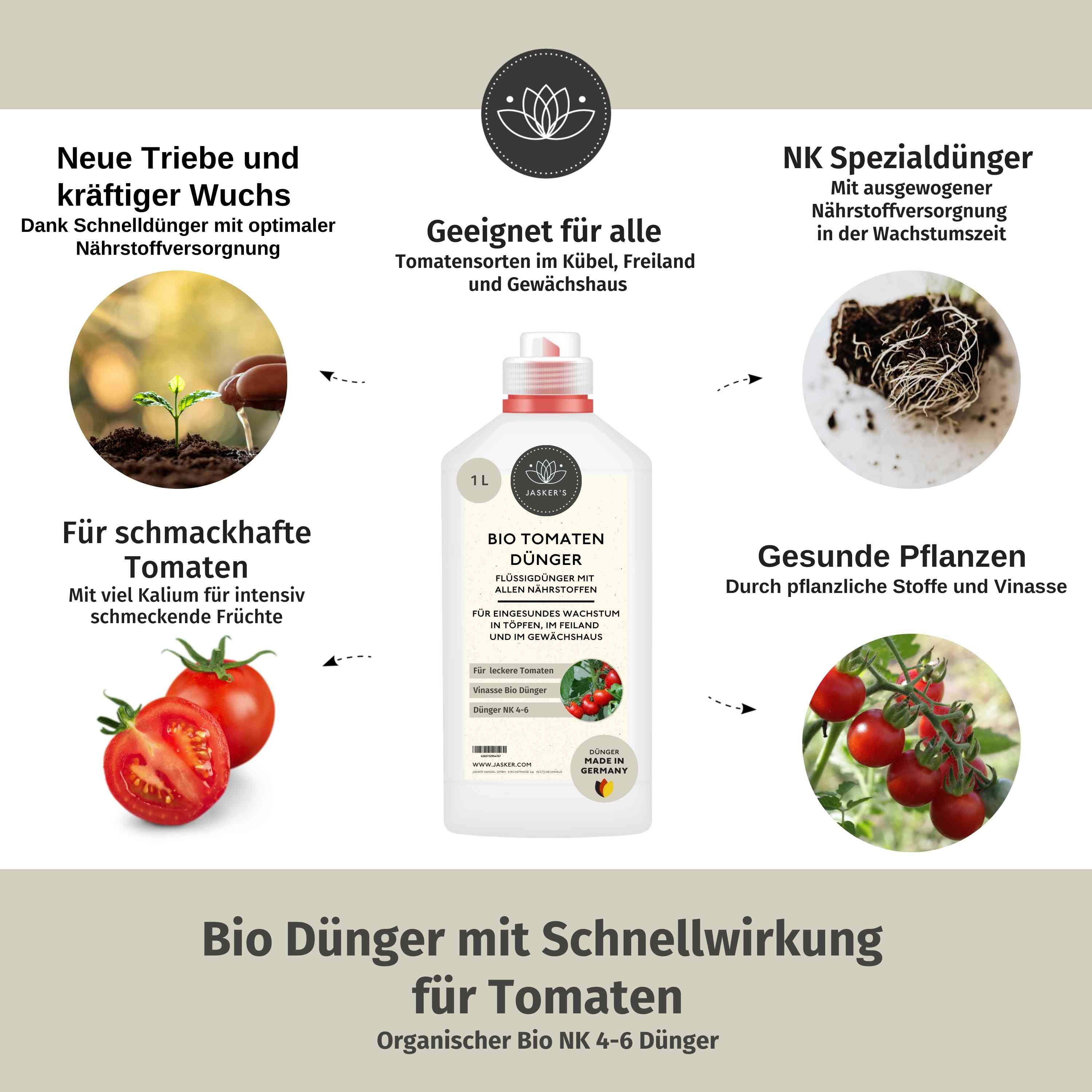 Bio Tomatendünger - Flüssigdünger für Tomaten